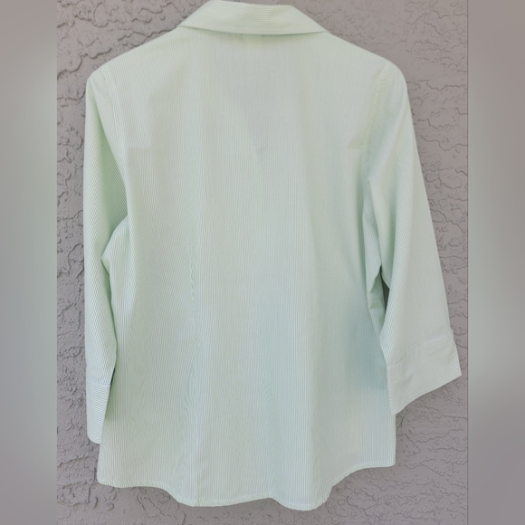 Tia Designs 3/4 sleeves coconut tree patches button down shirt size Large - Picture 11 of 13